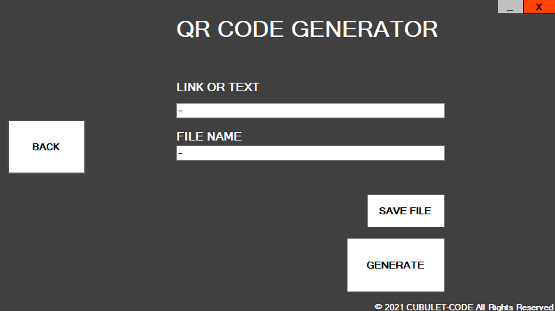 QR CODE GENERATOR
